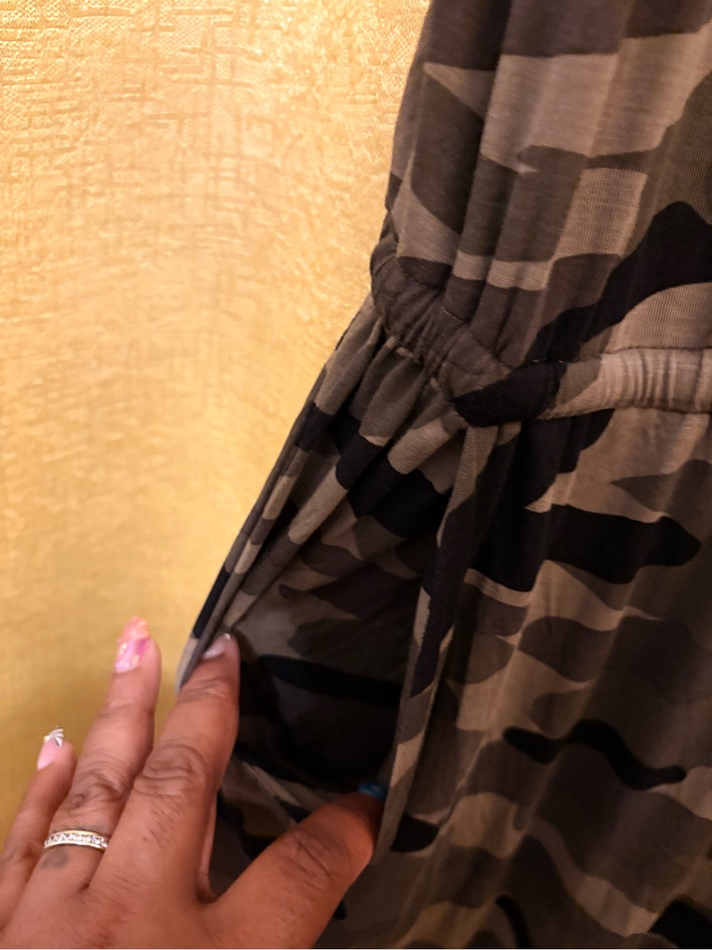 torrid Olive and Black Camo Jumpsuit - Picture 4 of 5